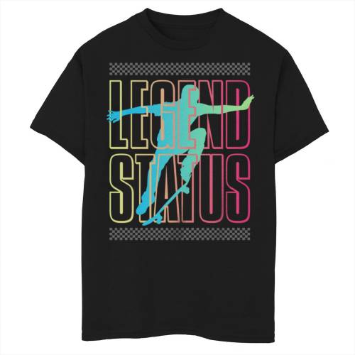 レジェンド Tシャツ 黒色 ブラック 【 UNBRANDED SKATER DOING OLLIE LEGEND STATUS TEE / BLACK 】 キッズ ベビー マタニティ トップス カットソー