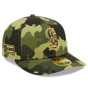 カモ柄 シアトル マリナーズ 緑 グリーン ニューエラ 【 NEW ERA CAMO SEATTLE MARINERS 2022 ARMED FORCES DAY ON-FIELD LOW PROFILE 59FIFTY / MNS GREEN 】 バッグ キャップ 帽子 メンズキャップ 帽子 キャップ