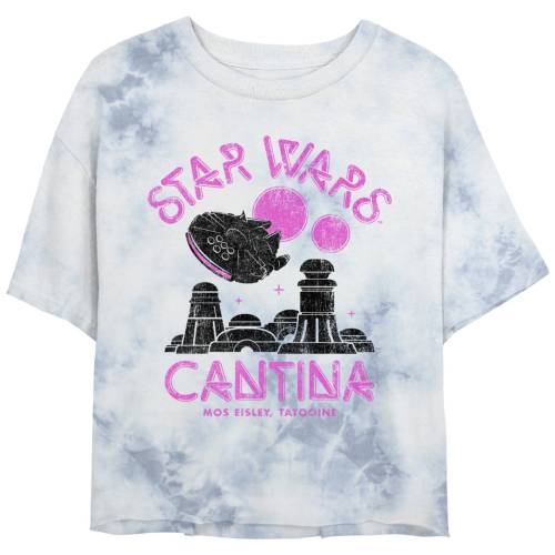 キャラクター Tシャツ 白色 ホワイト 青色 ブルー スターウォーズ 【 LICENSED CHARACTER STAR WARS MILLENNIUM CANTINA NEON TEE / WHITE BLUE 】 キッズ ベビー マタニティ トップス カットソー