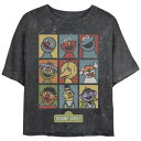 LN^[ Xg[g TVc F ubN ZT~Xg[g y LICENSED CHARACTER SESAME STREET PUPPETS GRID POSTER TEE / BLACK z LbY xr[ }^jeB gbvX Jbg\[