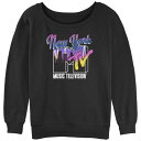 【★スーパーSALE★6/11午前2時迄】キャラクター シティ 黒色 ブラック 【 LICENSED CHARACTER MTV CITY LIGHTS SLOUCHY TERRY / BLACK 】 キッズ ベビー マタニティ トップス スウェット トレーナー(4)