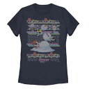 【★Fashion THE SALE★7/12午前10時迄】キャラクター パワー グラフィック Tシャツ 紺色 ネイビー 【 LICENSED CHARACTE...