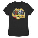 キャラクター グラフィック Tシャツ 黒色 ブラック LEGO: 【 LICENSED CHARACTER NINJAGO NINJA ELEMENTS EXPLOSION GRAPHIC TEE / BLACK 】 キッズ ベビー マタニティ トップス カットソー