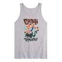 キャラクター タンクトップ 灰色 グレー グレイ 【 LICENSED CHARACTER CRASH BANDICOOT 4 JUMP TANK / GRAY 】 メンズファッション トップス