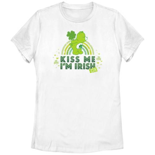 キャラクター ゴールデンベアーズ カルベアーズ グラフィック Tシャツ 白色 ホワイト I'M 【 LICENSED CHARACTER CARE BEARS KISS ME IRISH GRAPHIC TEE / WHITE 】 キッズ ベビー マタニティ トップス カットソ