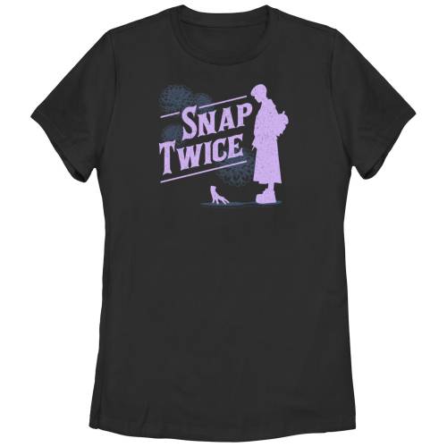 楽天スニケスキャラクター 紫 パープル グラフィック Tシャツ 黒色 ブラック 【 LICENSED CHARACTER WEDNESDAY SNAP TWICE PURPLE SILHOUETTE GRAPHIC TEE / BLACK 】 キッズ ベビー マタニティ トップス カットソー