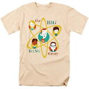 キャラクター スリーブ Tシャツ クリーム 半袖 【 LICENSED CHARACTER BIG BANG THEORY ATOMIC FRIENDS SHORT SLEEVE ADULT T-SHIRT / CREAM 】 メンズファッション トップス カットソー