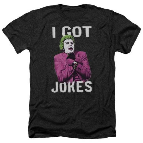 楽天スニケスキャラクター クラシック ヘザー Tシャツ 黒色 ブラック 【 LICENSED CHARACTER BATMAN CLASSIC TV GOT JOKES ADULT HEATHER T-SHIRT / BLACK 】 メンズファッション トップス カットソー
