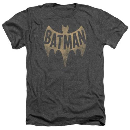 楽天スニケスキャラクター クラシック ビンテージ ヴィンテージ ロゴ ヘザー Tシャツ チャコール 【 LICENSED CHARACTER BATMAN CLASSIC TV VINTAGE LOGO ADULT HEATHER T-SHIRT / CHARCOAL 】 メンズファッション トップス カット