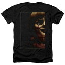 キャラクター ヘザー Tシャツ 黒色 ブラック 【 LICENSED CHARACTER ANNABELLE DOLL TEAR ADULT HEATHER T-SHIRT / BLACK 】 メンズファッション トップス カットソー