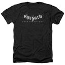 キャラクター ロゴ ヘザー Tシャツ 黒色 ブラック 【 LICENSED CHARACTER BATMAN ARKHAM KNIGHT AK SPLINTER LOGO ADULT HEATHER T-SHIRT / BLACK 】 メンズファッション トップス カットソー