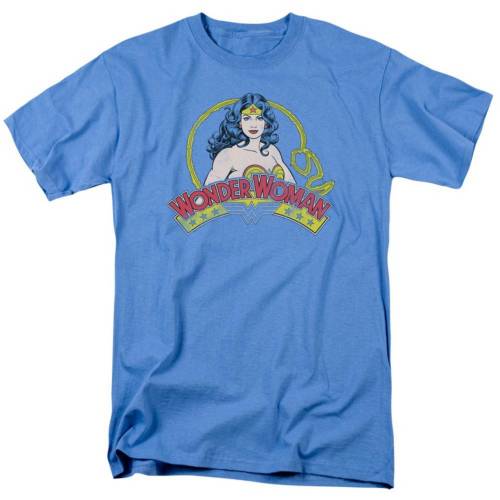 ブランド名Licensed Character性別mens (adult)商品名Dc Comics Vintage Wonder Woman Short Sleeve Adult T-shirtカラー/Carolina/Blue