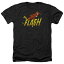 饯 ǥ ߥå إ T 㥳  LICENSED CHARACTER DC COMICS FLASH 8 BIT ADULT HEATHER T-SHIRT / CHARCOAL  󥺥եå ȥåץ åȥ