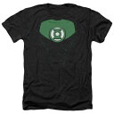 キャラクター 緑 グリーン ヘザー Tシャツ 黒色 ブラック 【 LICENSED CHARACTER GREEN LANTERN JON STEWART ADULT HEATHER T-SHIRT / BLACK 】 メンズファッション トップス カットソー