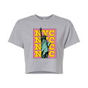 LN^[ TVc y LICENSED CHARACTER NYC STATUE OF LIBERTY CROPPED TEE / z LbY xr[ }^jeB gbvX Jbg\[