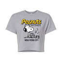 LN^[ TVc y LICENSED CHARACTER PEANUTS RECORDS SNOOPY HEADPHONES CROPPED TEE / z LbY xr[ }^jeB gbvX Jbg\[