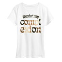 キャラクター グラフィック Tシャツ 白色 ホワイト FLEXIN 【 LICENSED CHARACTER PLUS MY COMPLEXION GRAPHIC TEE / WHITE 】 レディースファッション トップス カットソー