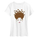 ブランド名Licensed Character性別womens (adult)商品名Plus Woman Of Color Brown Butterfly Hair Graphic Teeカラー/White