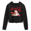 キャラクター フーディー パーカー 【 LICENSED CHARACTER COCA-COLA SANTA CROPPED HOODIE / 】 キッズ ベビー マタニティ トップス スウェット トレーナー