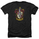 LN^[ wU[ TVc F ubN y LICENSED CHARACTER HARRY POTTER GRYFFINDOR CREST ADULT HEATHER T-SHIRT / BLACK z Yt@bV gbvX Jbg\[