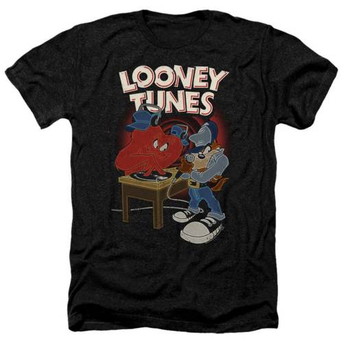キャラクター ヘザー Tシャツ 黒色 ブラック 【 LICENSED CHARACTER LOONEY TUNES DJ ADULT HEATHER T-..