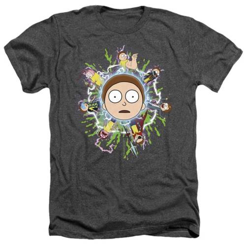 【★Fashion THE SALE★7/12午前10時迄】キャラクター ヘザー Tシャツ 黒色 ブラック 【 LICENSED CHARACTER RICK AND MORTY MULTIPLE ADULT HEATHER T-SHIRT / BLACK 】 メンズファッション トップス カットソー 【★Fashion THE SALE★7/12午前10時迄】キャラクター ヘザー Tシャツ 黒色 ブラック 【 LICENSED CHARACTER RICK AND MORTY MULTIPLE ADULT HEATHER T-SHIRT / BLACK 】 メンズファッション トップス カットソー