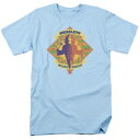 キャラクター スリーブ Tシャツ 青色 ブルー 半袖 【 LICENSED CHARACTER HARRY POTTER WIZARD WHEEZES SHORT SLEEVE ADULT T-SHIRT / LIGHT BLUE 】 メンズファッション トップス カットソー