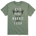 LN^[ TVc y LICENSED CHARACTER EAT MORE RABBIT FOOD TEE / z Yt@bV gbvX Jbg\[