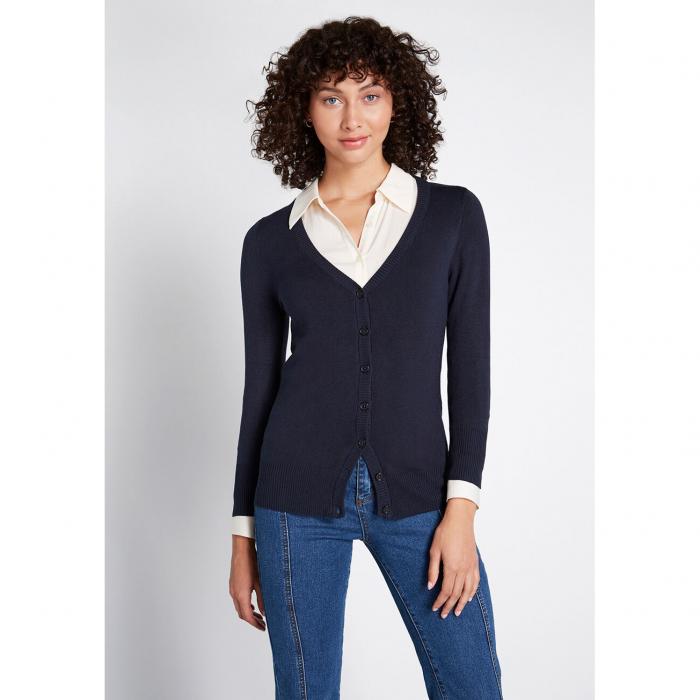 NO_BRAND_SHOWN カーディガン 紺色 ネイビー NO_BRAND_SHOWN 【 CHARTER SCHOOL CARDIGAN NAVY 】 レディースファッション トップス カーディガン ボレロ