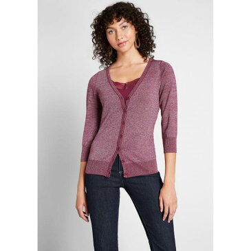 NO_BRAND_SHOWN カーディガン 紫 パープル NO_BRAND_SHOWN 【 PURPLE CHARTER SCHOOL METALLIC CARDIGAN MULTI 】 レディースファッション トップス ニット セーター