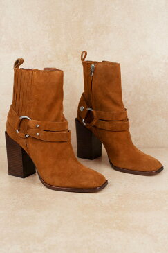 TOBI ハイ 茶 ブラウン 【 BROWN TOBI ISARA HIGH HEELED CHELSEA BOOTS 】