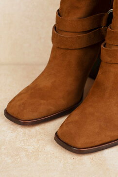 TOBI ハイ 茶 ブラウン 【 BROWN TOBI ISARA HIGH HEELED CHELSEA BOOTS 】