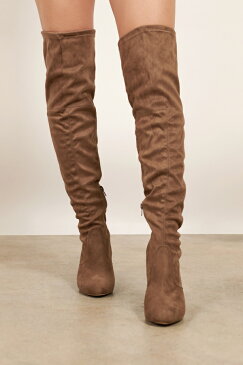 TOBI スエード スウェード ハイ 【 TOBI AMAYA SUEDE KNEE HIGH BOOTS TAUPE 】