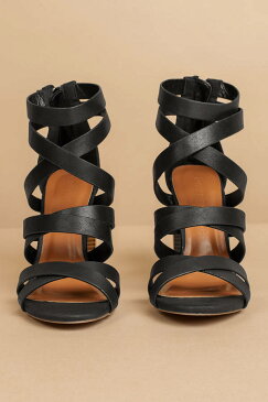 TOBI 黒 ブラック 【 BLACK TOBI MICHELLE STRAPPY HEELS 】