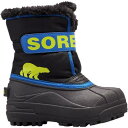 ソレル コマンダー ブーツ 黒色 ブラック 青色 ブルー 【 SOREL SNOW COMMANDER BOOT BLACK SUPER BLUE 】