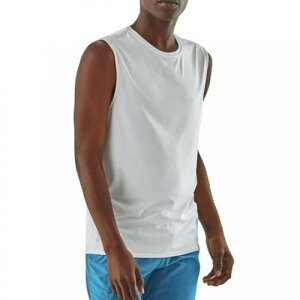 パタゴニア クール ノンスリーブ 白色 ホワイト メンズ 【 PATAGONIA CAPILENE COOL DAILY SLEEVELESS SHIRT WHITE 】