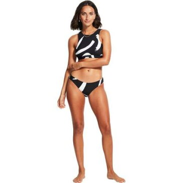 シーフォリー SEAFOLLY ウェーブ ウェイブ ハイ タンクトップ 黒色 ブラック レディース 【 WAVE SEAFOLLY SEAFOLLYNEW HIGH NECK BLACK 】