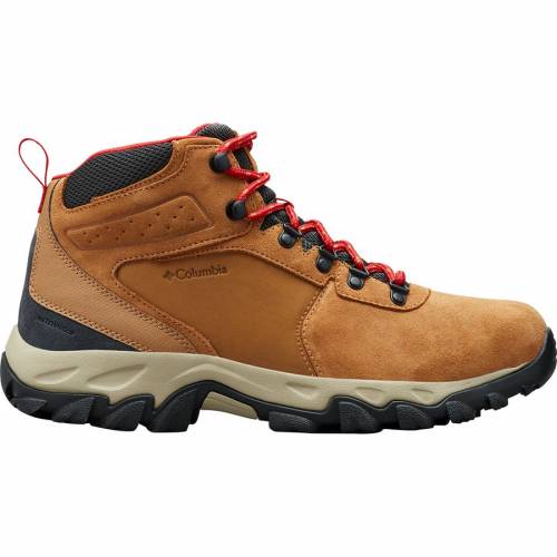コロンビア スエード スウェード ブーツ 赤 レッド ハイキングブーツ メンズ 【 RED COLUMBIA NEWTON RIDGE PLUS II SUEDE WP ELK MOUNTAIN 】