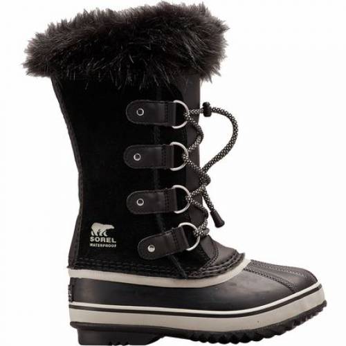 ソレル ブーツ 黒色 ブラック ジュニア キッズ 【 SOREL JOAN OF ARCTIC BOOT BLACK DOVE 】