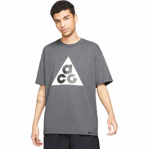 ナイキ Tシャツ 灰色 グレー メンズ 【 NIKE NRG ACG HBR SHORTSLEEVE TSHIRT DARK SMOKE GREY 】