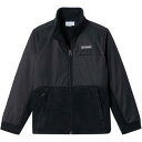 コロンビア フリース ジャケット 黒色 ブラック フリースジャケット ジュニア キッズ 【 COLUMBIA STEENS MT OVERLAY BLACK 】