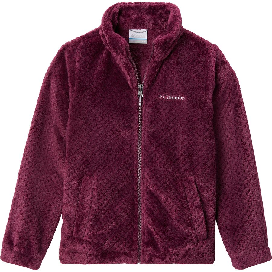 コロンビア ファイア ハイブリッド フルジップ フリース ジャケット フリースジャケット ジュニア キッズ 【 HYBRID COLUMBIA FIRE SIDE SHERPA FULLZIP MARIONBERRY 】