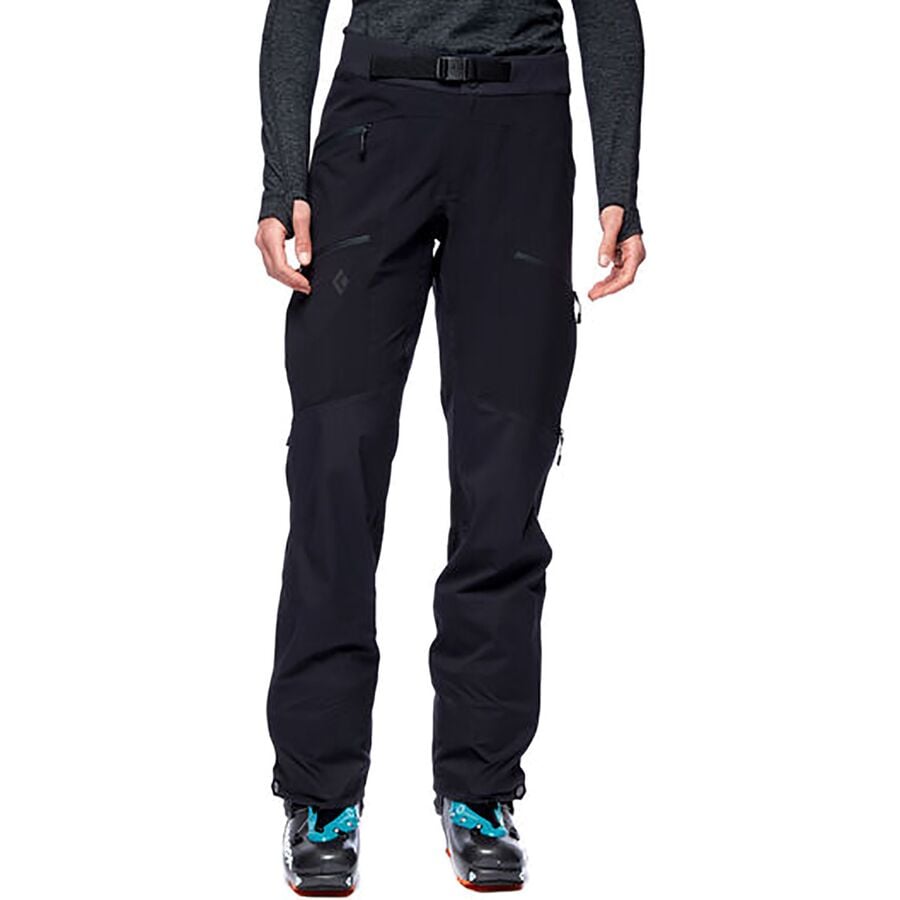 ブラックダイヤモンド 黒色 ブラック ダイヤモンド ハイブリッド パンツ レディース 【 BLACK DIAMOND DAWN PATROL HYBRID PANT / 】 スポーツ アウトドア ウインタースポーツ スキー ロングパンツ