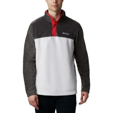 コロンビア COLUMBIA フリース ジャケット 灰色 グレー シャーク 赤 レッド フリースジャケット メンズ 【 RED COLUMBIA COLUMBIASTEENS MOUNTAIN 1 2SNAP NIMBUS GREY SHARK 】