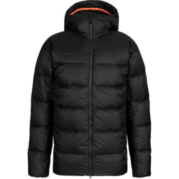 MAMMUT フード付 ダウン ジャケット 黒色 ブラック ダウンジャケット メンズ 【 MAMMUT MAMMUTMERON IN HOODED BLACK 】
