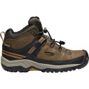 キーン ミッド 茶色 ブラウン ジュニア キッズ 【 KEEN TARGHEE MID WP SHOE DARK EARTH GOLDEN BROWN 】