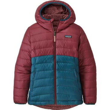 パタゴニア リバーシブル ダウン フード付 トレーナー 赤 レッド ジュニア キッズ 【 RED PATAGONIA REVERSIBLE DOWN HOODED SWEATER CHICORY 】
