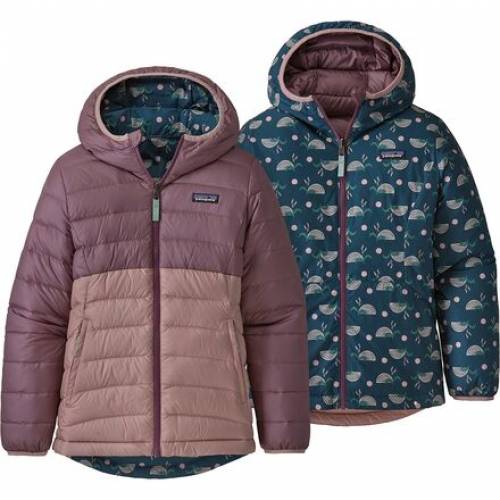 パタゴニア PATAGONIA ダウン フード付 トレーナー 紫 パープル ジュニア キッズ 【 PURPLE PATAGONIA PATAGONIAREVERSIBLE DOWN HOODED SWEATER HYSSOP 】
