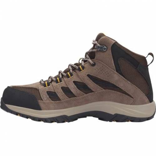 コロンビア ミッド ブーツ 茶色 ブラウン ハイキングブーツ メンズ 【 COLUMBIA CRESTWOOD MID WATERPROOF DARK BROWN ADOBE 】