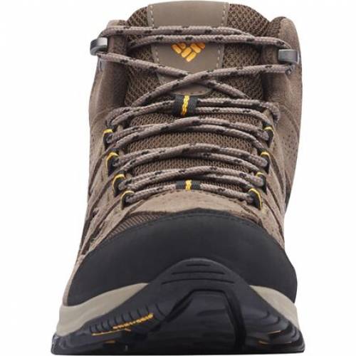 コロンビア ミッド ブーツ 茶色 ブラウン ハイキングブーツ メンズ 【 COLUMBIA CRESTWOOD MID WATERPROOF DARK BROWN ADOBE 】